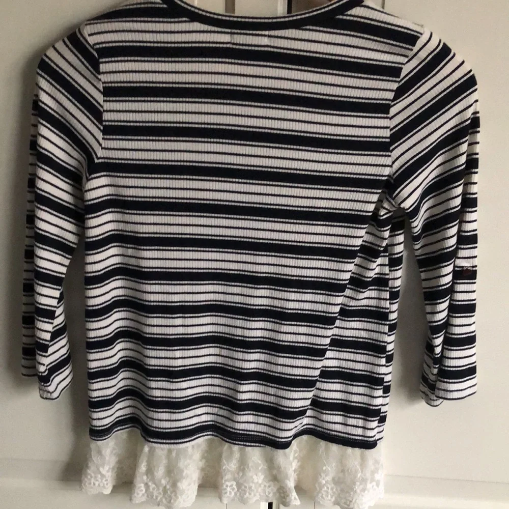 Max + Riley Striped Lace top - Picture 3 of 3